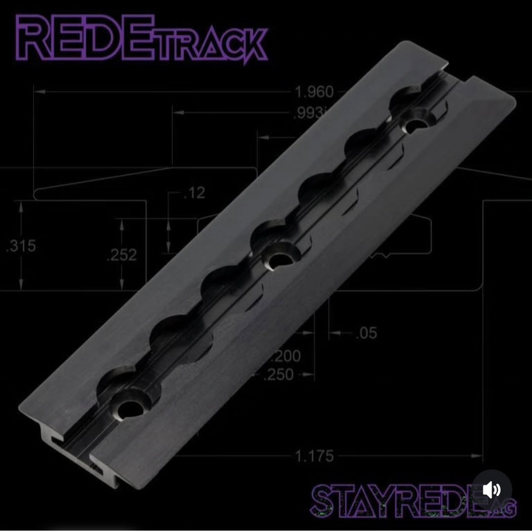 REDE Track 48" DRILLED BLACK ANODIZED