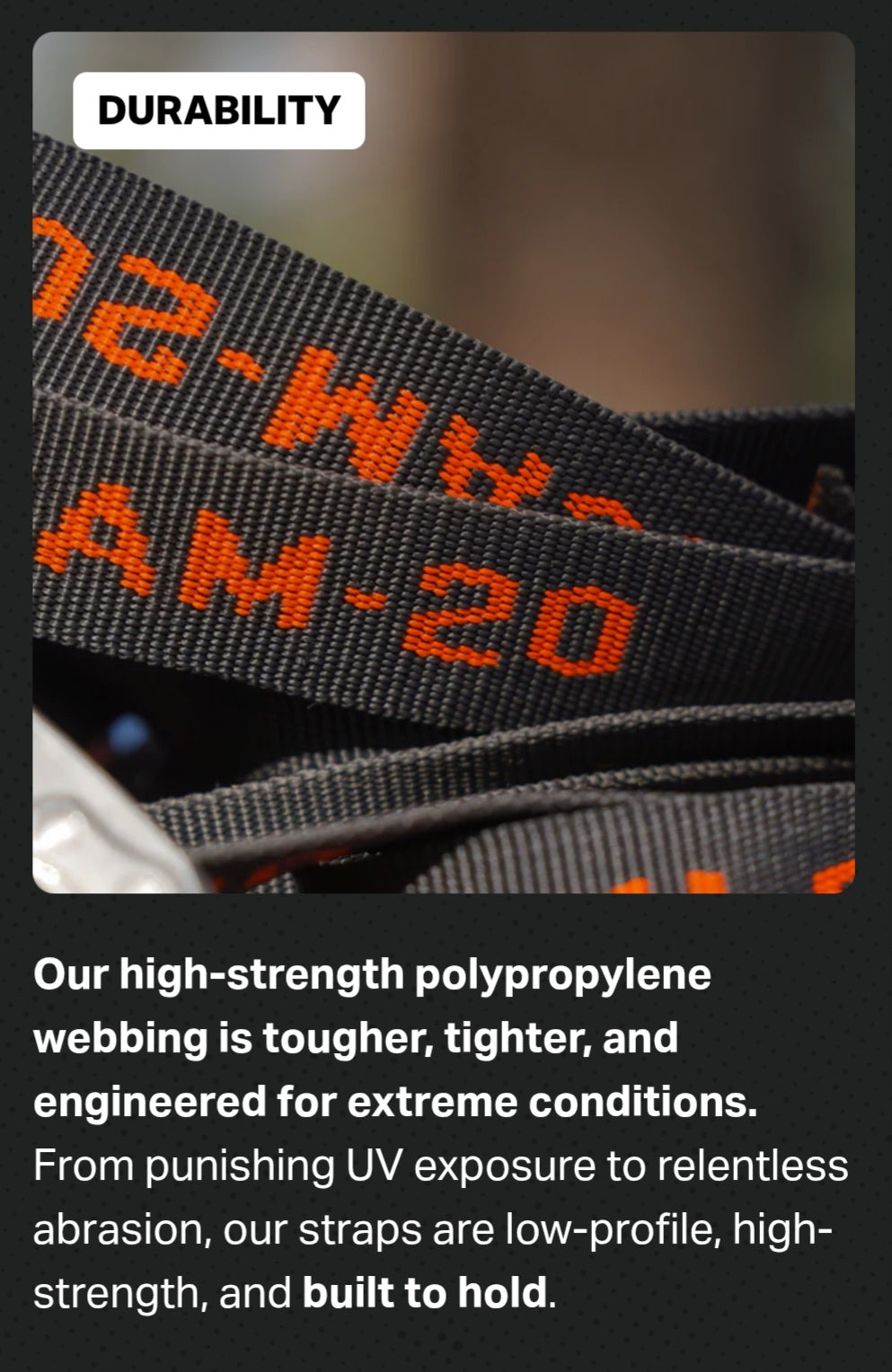 Rollercam Straight End Strap