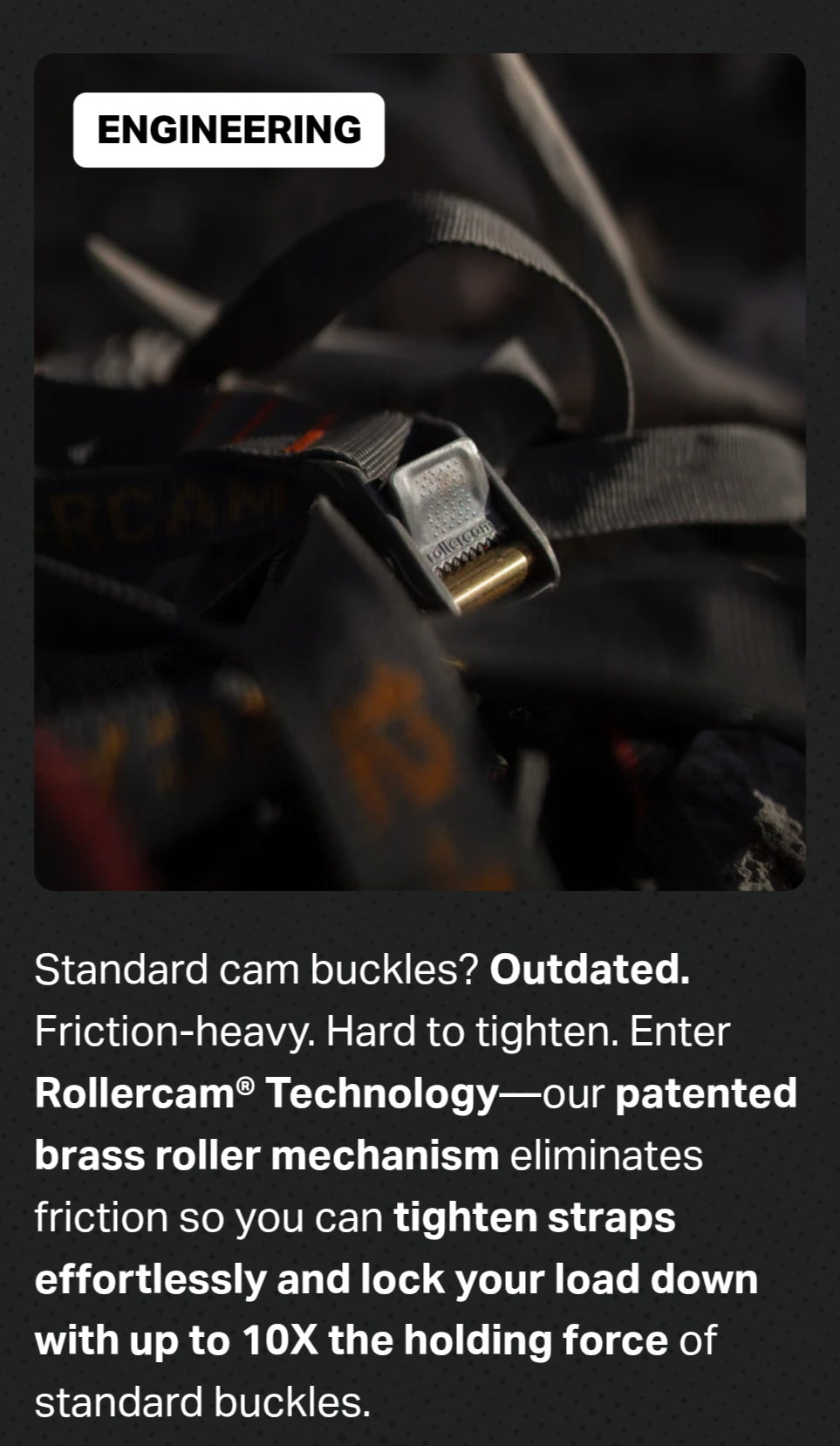 Rollercam Straight End Strap